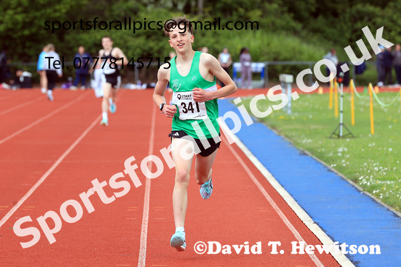 3000 metres, 2026 North Eastern Track and Field Champs, Shildon, County Durham. Photo: David T. Hewitson/Sports for All Pics